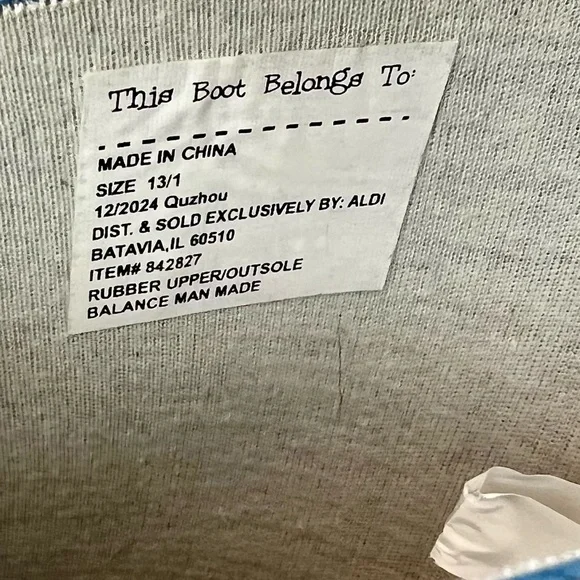 Aldi Rubber Monster Truck Rain Boots - Picture 4 of 9